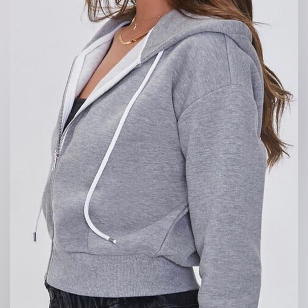 Basic Fleece Zip-Up Jacket - Picture 2 of 4